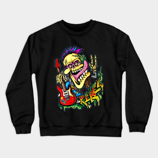 REBEL Crewneck Sweatshirt by Lowbrow Wear